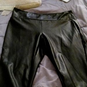 Faux leather leggings